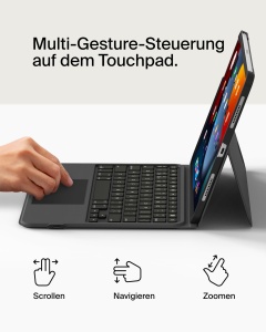 Tastatura Bluetooth Belkin Everyday pentru iPad Air 11 si Pro 11, cu Trackpad si Husa Protectoare - Img 3