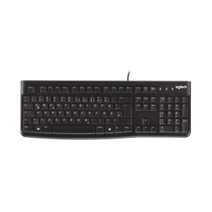 Tastatura cablata Logitech K120, design ergonomic, compatibila Windows