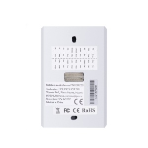Tastatura de control acces PNI DK220, IP65, iluminata, 2000 utilizatori - Img 5