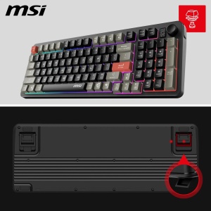 Tastatura gaming MSI Forge GK110 Membrana, RGB, Hotkeys multimedia - Img 2