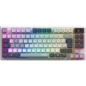 Tastatura Gaming MSI Forge GK600 TKL Wireless Sky, mecanica, RGB, conectivitate multipla