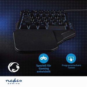 Tastatura Gaming Nedis GKBDS110BK - USB, RGB, Unihand - Img 5