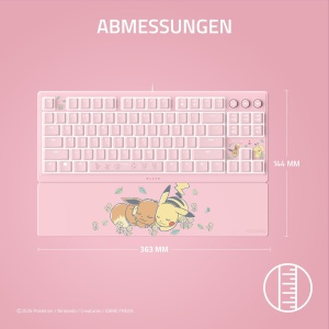Tastatura Gaming Razer Ornata V3 TKL Pikachu Eevee, Iluminare Chroma, Ergonomica - Img 8