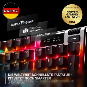 Tastatura gaming SteelSeries Apex Pro Gen 3, switch-uri Hall Effect, actiune ajustabila, presetari joc - Img 3