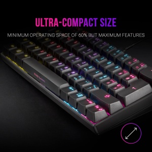 Tastatura mecanica Mars Gaming MKMINIBES, RGB, OUTEMU PRO Blau, Ultra-compacta - Img 2