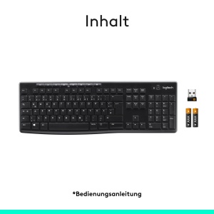 Tastatura wireless Logitech K270, standard, 2.4 GHz, spritzwasserfest - Img 9