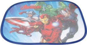TataWay - Copertina laterala Marvel Avengers | Perdele auto cu protectie UV 44 x 35 cm | Supereroii Iron Man, Thor, Hulk, Captain America | Accesoriu cu ventuza, poliester - Img 6