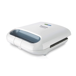 Taurus Mysandwich - Prajitor de paine electric | 800 W | 2 sandvisuri patrate la un moment dat | Etansare perfecta | Indicator de putere folii acoperite antiaderente albe | Plastic