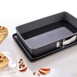 Tava de copt Dr. Oetker 38 cm cu fund din email, antiaderenta si rezistenta la caldura - Img 2