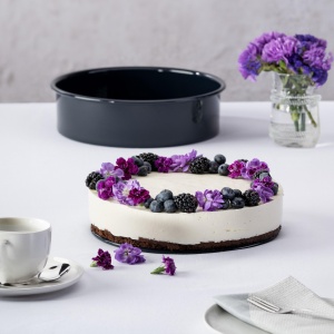 Tava de copt Dr. Oetker Back-Liebe Emaille 26 cm, Hitzebestandig 400C, Albastra - Img 2