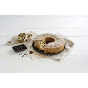 Tava de copt Zenker cu fund plat si rotund, 26 cm, negru metalic, antiaderenta - Img 6