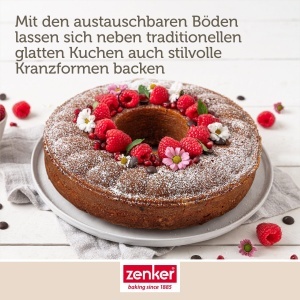 Tava de copt Zenker Perfect Black 26 cm, cu 2 funduri, antiaderenta, Made in Germany - Img 8