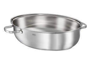 Tava de cuptor Rosle Elegance ovala, inox 1810, capacitate 8L, cu capac din sticla - Img 2