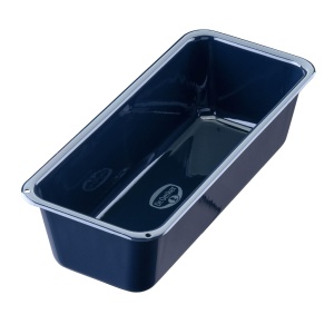 Tava de paine Dr. Oetker 25 cm emailat Back-Liebe - Tava de copt rezistenta la taiere si zgarieturi cu email - Cutie de 25 tava de copt pentru paine in albastru inchis