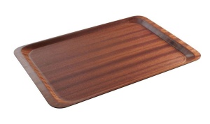 Tava de servire HENDI AmberBox, 330x430mm, rutschfester, lemn - Img 3