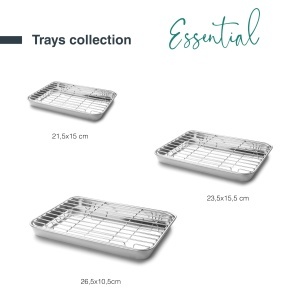 Tava inox Lacor 15566 265x205 cm termorezistenta multifunctionala - Img 5