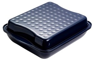 Tava multifunctionala Dr Oetker Maxi-Brater cu capac 42x34x13 cm email rezistent Made in Germany - Img 2