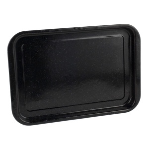 Tava pentru cuptor Russell Hobbs CW11471, emailata, otel, 36 cm, negru