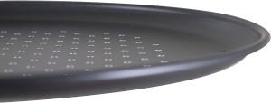 Tava pentru pizza Zenker 36 cm Line Black Metallic, antiaderenta, perforata - Img 4