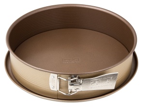 Tava pentru prajituri Zenker Mojave Gold, 28 cm, cu fund plat si protectie impotriva scurgerilor