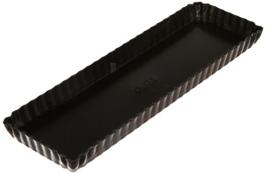 Tava pentru Quiche Ibili Moka 823036, 36 x 13 cm, cu fund detasabil, neagra