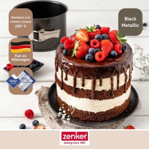 Tava pentru tort Zenker Extra Hoch, 19 cm, 12 cm, otel negru - Img 6