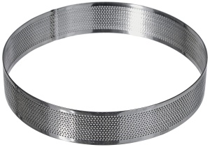 Tava perforata pentru tort Lacor 68548, inox, gri, 18 x 18 x 4 cm