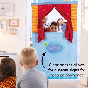 Teatru de usa HABA 7281 pentru copii usor de montat design interactiv - Img 6