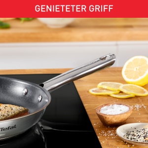 Tefal Duetto On B8660634 Tigaie 28 cm Otel Inoxidabil Fara Acoperire Compatibila Inductie - Img 6