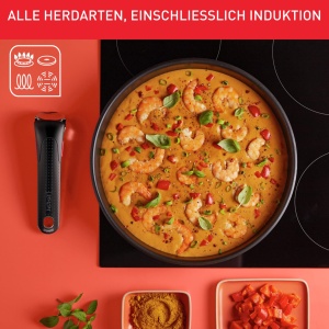 Tefal Ingenio XL Force Set tigai 3 piese maner detasabil, 24/28 cm, stivuibil, cu economie de spatiu, tigai cu acoperire antiaderenta din titan 2X, manevrare si curatare usoara, L15891 - Img 7