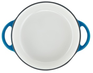 Tefal Pierre Gagnaire tigaie din otel turnat, diametru 29 cm, 7,4 l, inductie, capac special pentru condens, stocare a caldurii, fierbere, gatire delicata, caramelizare, patrimoniu, albastru alpin - Img 3