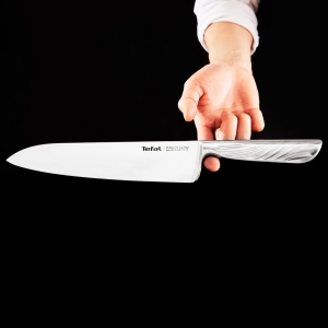 Tefal Precision 3 buc. Set de cutite, cutit de bucatar 15 cm, cutit universal 12 cm, cutit de curatat 9 cm, cele mai ascutite cutite, unghi de lama de 22deg, tehnologie de intarire a ghetii, model de valuri, otel inoxidabil, K289S334 - Img 8