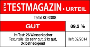 Tefal Snow KO3308, plastic, 1.7 litri, Negru - Img 5