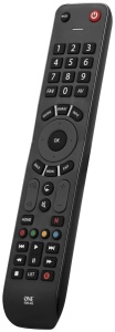 Telecomanda universala One for All Evolve URC7115, compatibila cu toate TV-urile, neagra