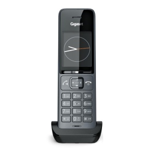 Telefon DECT Gigaset COMFORT 520HX cu ladeschala, design elegant, culoare titanium-negru
