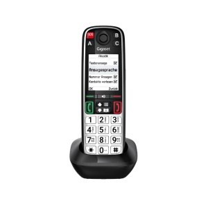 Telefon DECT Gigaset Easy 520HX cu Ladeschale, SOS, Negru