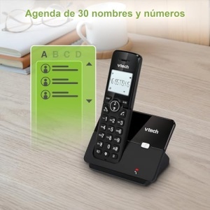 Telefon fara fir pentru seniori VTech CS2000, ecran iluminat, blocare apeluri, negru - Img 10