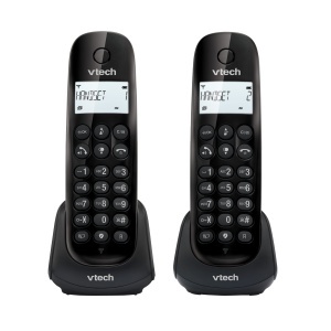Telefon fara fir VTech CS1401 2 receptoare functie blocare apeluri ECO Mod negru