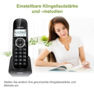 Telefon fara fir VTech CS1401 2 receptoare functie blocare apeluri ECO Mod negru - Img 11