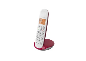Telefon fix DECT Logicom ILOA 150, 4 linii, Freisprech, Culoare zmeura