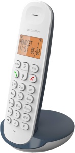 Telefon fix fara fir Logicom ILOA 150, display 4 linii, autonomie 7h, culoare gri