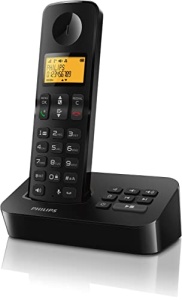 Telefon fix PHILIPS D2651B/01 Single - Telefon fara fir cu robot telefonic - Afisaj de 1'6 inch - Agenda telefonica - ID apelant - Taste de apelare rapida - Raza lunga - Negru - Img 3