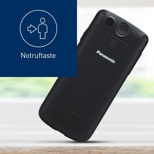 Telefon mobil Panasonic KX-TU110EXB Dual-SIM Negru cu functie SOS si tastatura mare - Img 4