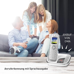 Telefon Panasonic KX-TGJ322GW DUO cu Anrufbeantworter Stralungsarm AlbNegru - Img 2