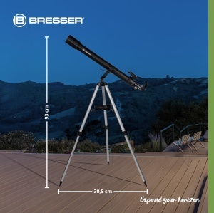 Telescop refractor Bresser Sirius 70900 AZ cu stativ, adaptor smartphone si filtre solare - Img 7