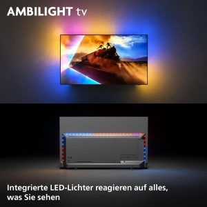 Televizor inteligent Philips Ambilight 48OLED760 4K OLED - Ecran de 48 inchi cu P5 AI Perfect Picture Engine Ultra HD Titan OS Dolby Vision si Atmos S - Img 2