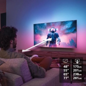 Televizor inteligent Philips Ambilight 48OLED760 4K OLED - Ecran de 48 inchi cu P5 AI Perfect Picture Engine Ultra HD Titan OS Dolby Vision si Atmos S - Img 12