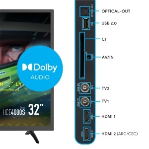 Televizor LED Blaupunkt 32HCE4000S 32 inch, 1366x768, 60 Hz, Dolby Audio - Img 3