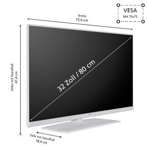Televizor Smart JVC LT-32VF5355W, 32 inch, Full HD, HDR, Triple-Tuner - Img 3