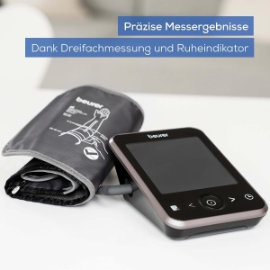 Tensiometru Beurer BM 64 pentru brat, detectarea fibrilatiei atriale (AFib) pentru prevenirea accidentului vascular cerebral, conexiune la aplicatie, indicator de repaus patentat, manseta pentru brate de la 22-42 cm, dispozitiv medical - Img 5